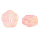 Glasperle 12mm Blume - Peach pink